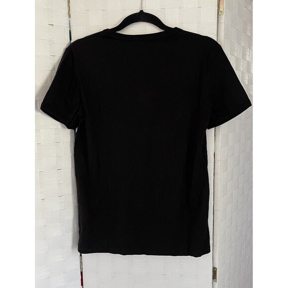 NWT Dolce & Gabbana Women's Black Cotton Floral Heart Embroidered T-Shirt Size M - Picture 2 of 8